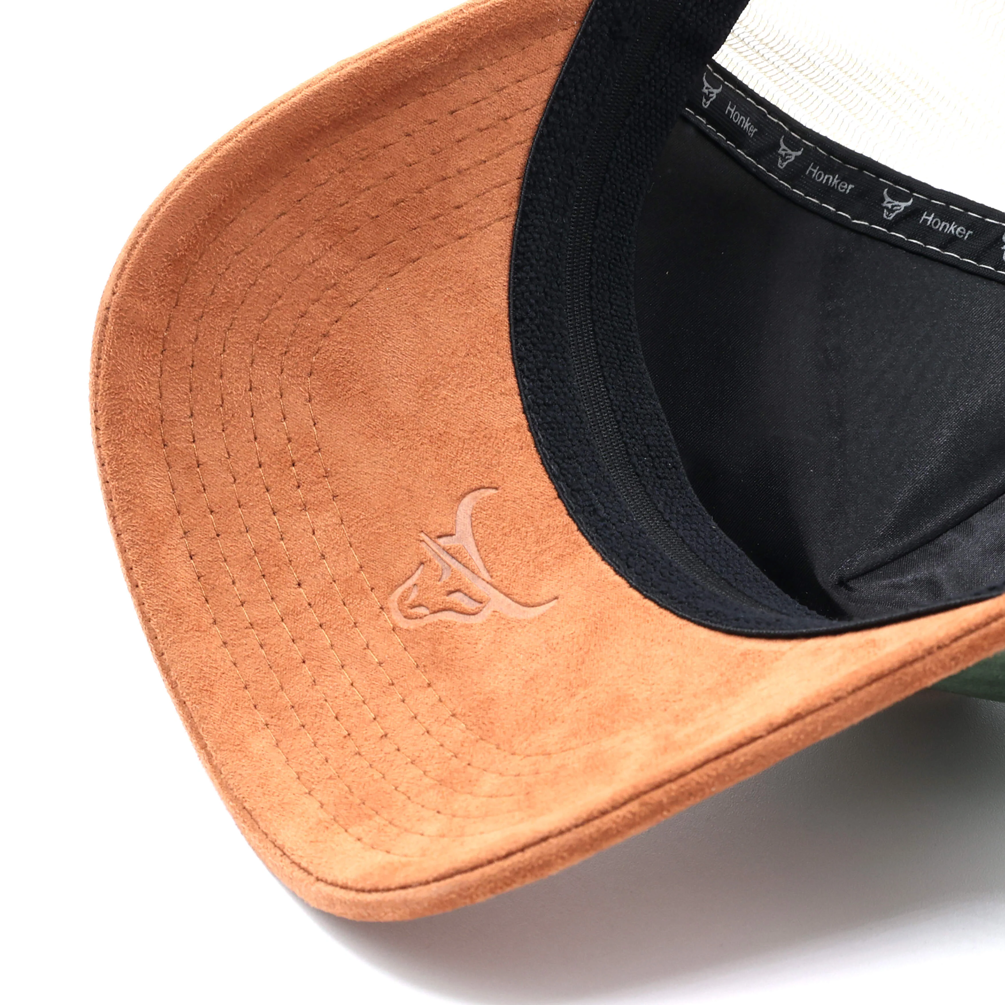 HONKER BULL HAT GREEN/CREAM - MESH - Image 6
